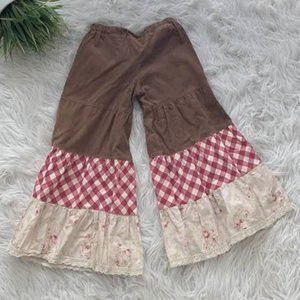 Girls Big Ruffle Flare Pants Boutique